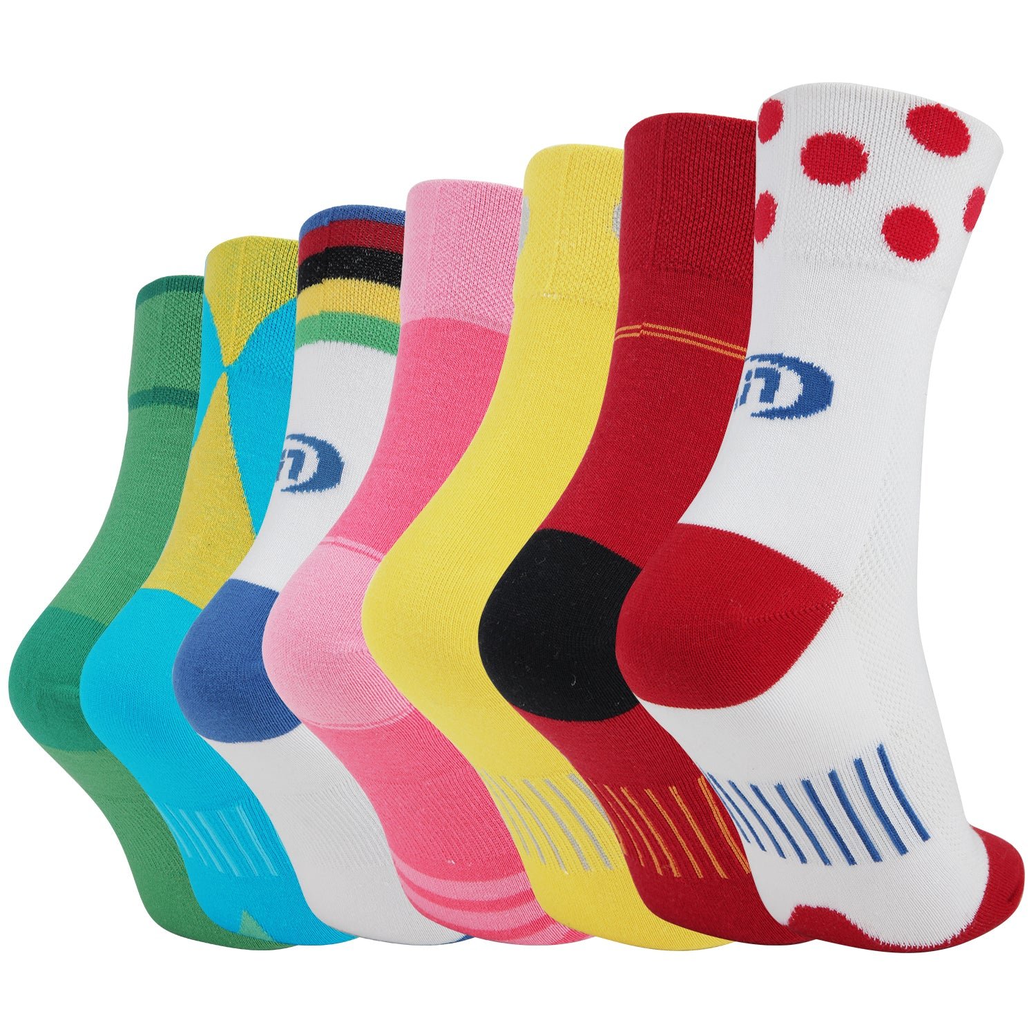 7 Pack Sports Cycling Running Training Socks - Image 2
