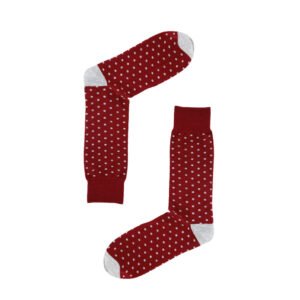 Cotton Fashion Dot Crew Dress Socks