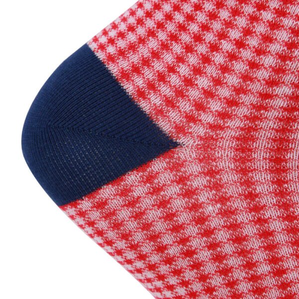 Cotton Dress Socks Block Stripe Crew Socks - Image 4
