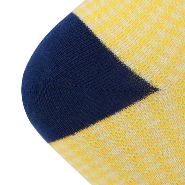 Cotton Dress Socks Block Stripe Crew Socks - Image 14