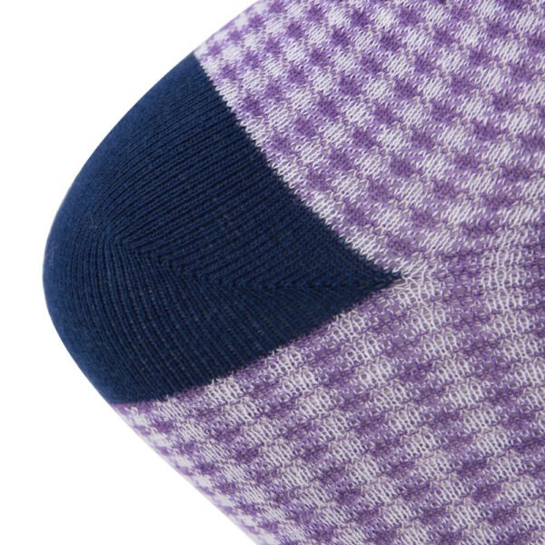 Cotton Dress Socks Block Stripe Crew Socks - Image 19