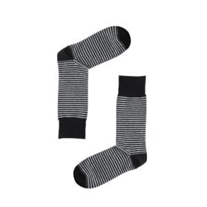 Cotton Dress Comfort Stripe Crew Socks