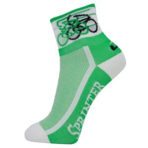 Tour de France CoolMax Cycling Socks Green Shirt