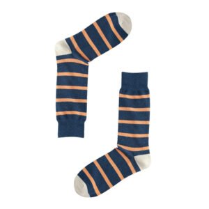 Cotton Dress Socks Classic Colorful Stripe Patterned