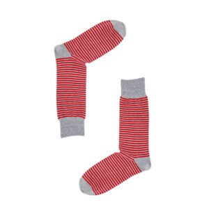 Cotton Dress Stripe Crew Socks