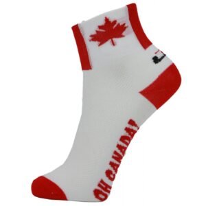 Unisex Breathable Sports Cycling Socks Canada Flag