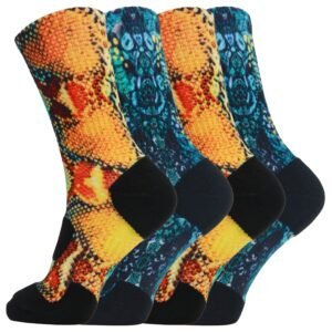 Snake Cushion Basketball Athletic Sports Socks
