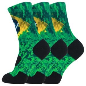 Cushion Basketball Athletic Sports Flag Socks
