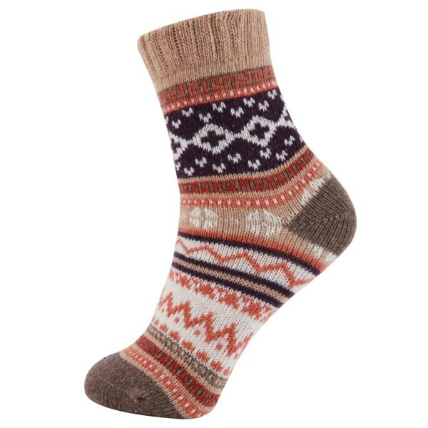 Fun Colorful Wool Warm Knitting Socks Christmas - Image 3