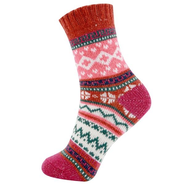 Fun Colorful Wool Warm Knitting Socks Christmas - Image 6