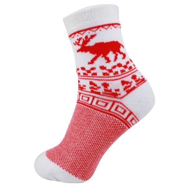 Elk Thick Wool Knitting Socks Christmas Two Pack - Image 5