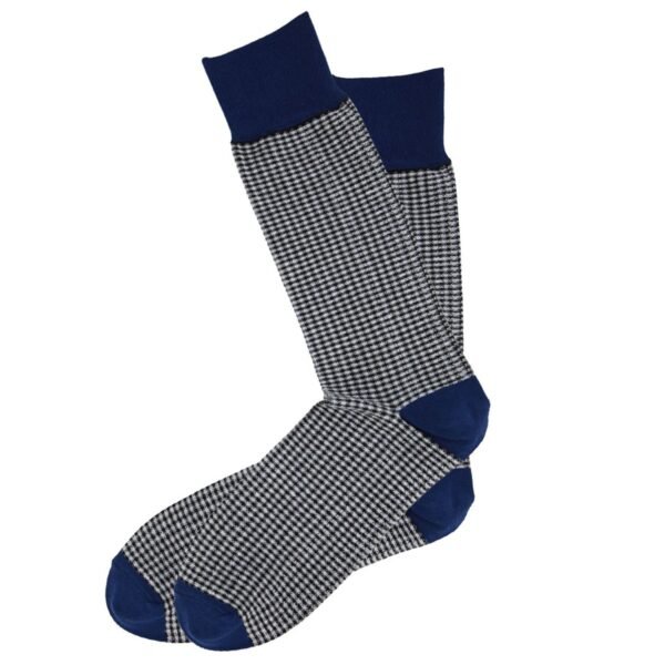 Cotton Dress Socks Block Stripe Crew Socks - Image 22