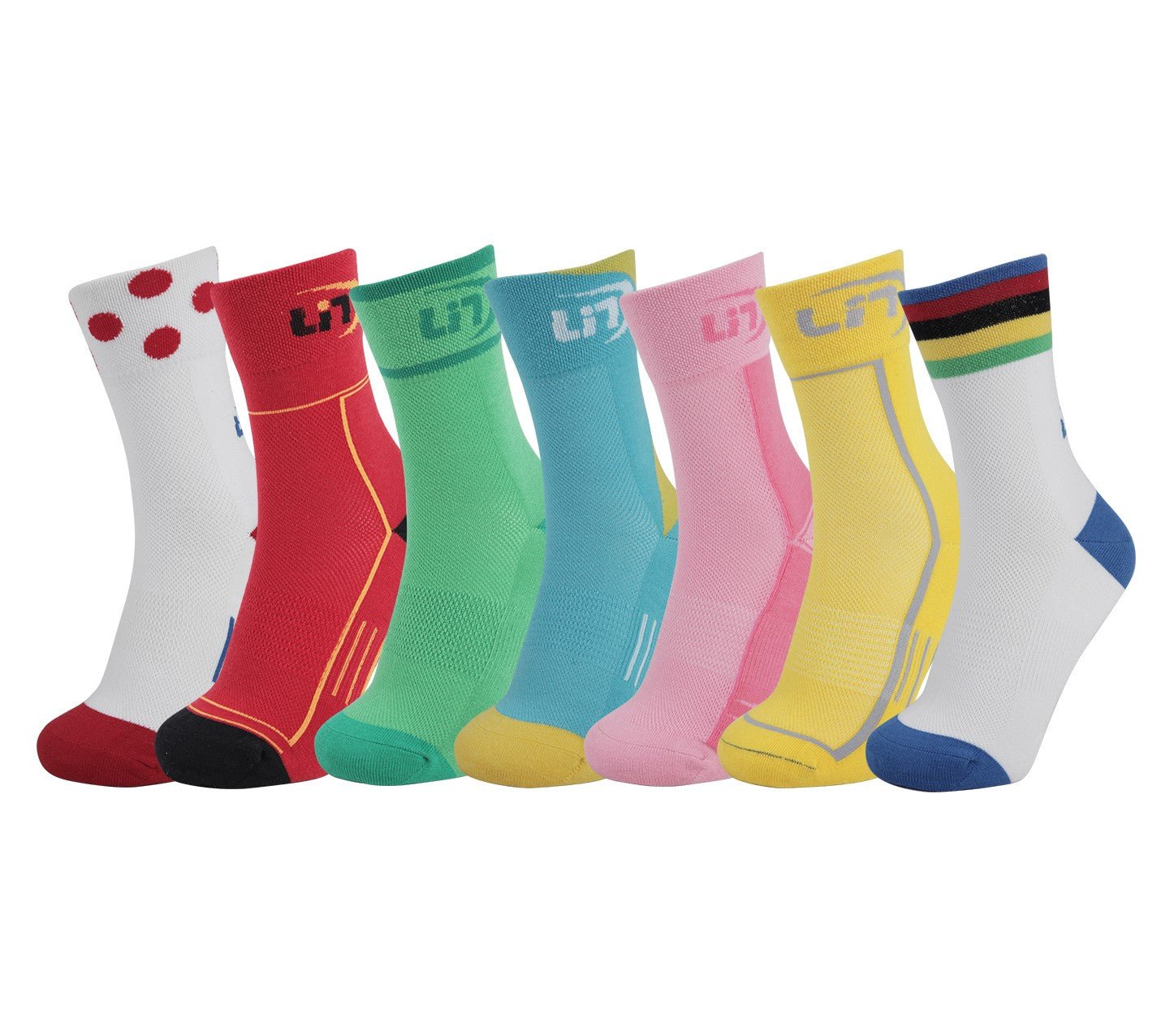 7 Pack Sports Cycling Running Training Socks - Image 4