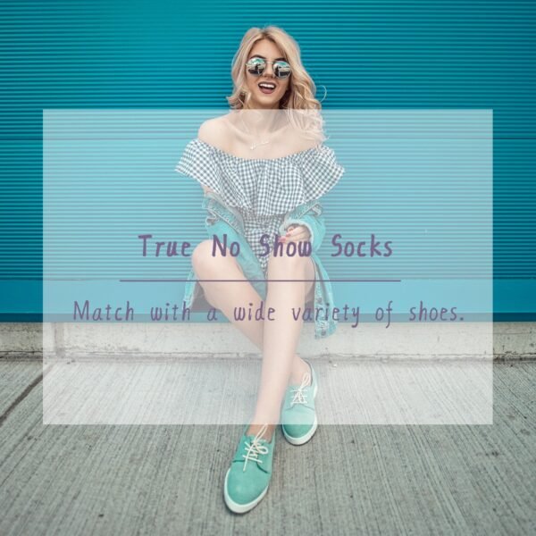 Wicking No Show Bamboo Socks Non Slip - Image 25