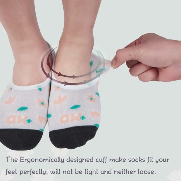 Bamboo No Show Liner Invisible Socks with Non Slip for Flats - Image 5