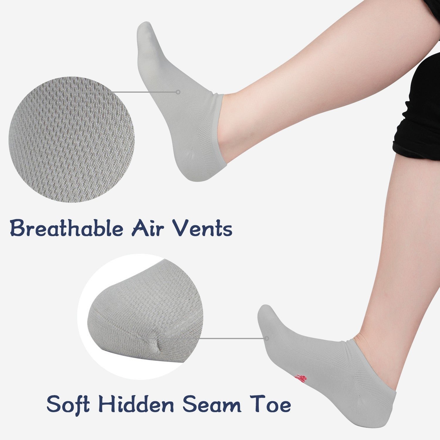 Bamboo Low-Cut Socks Moisture Wicking Odor Control - Image 16