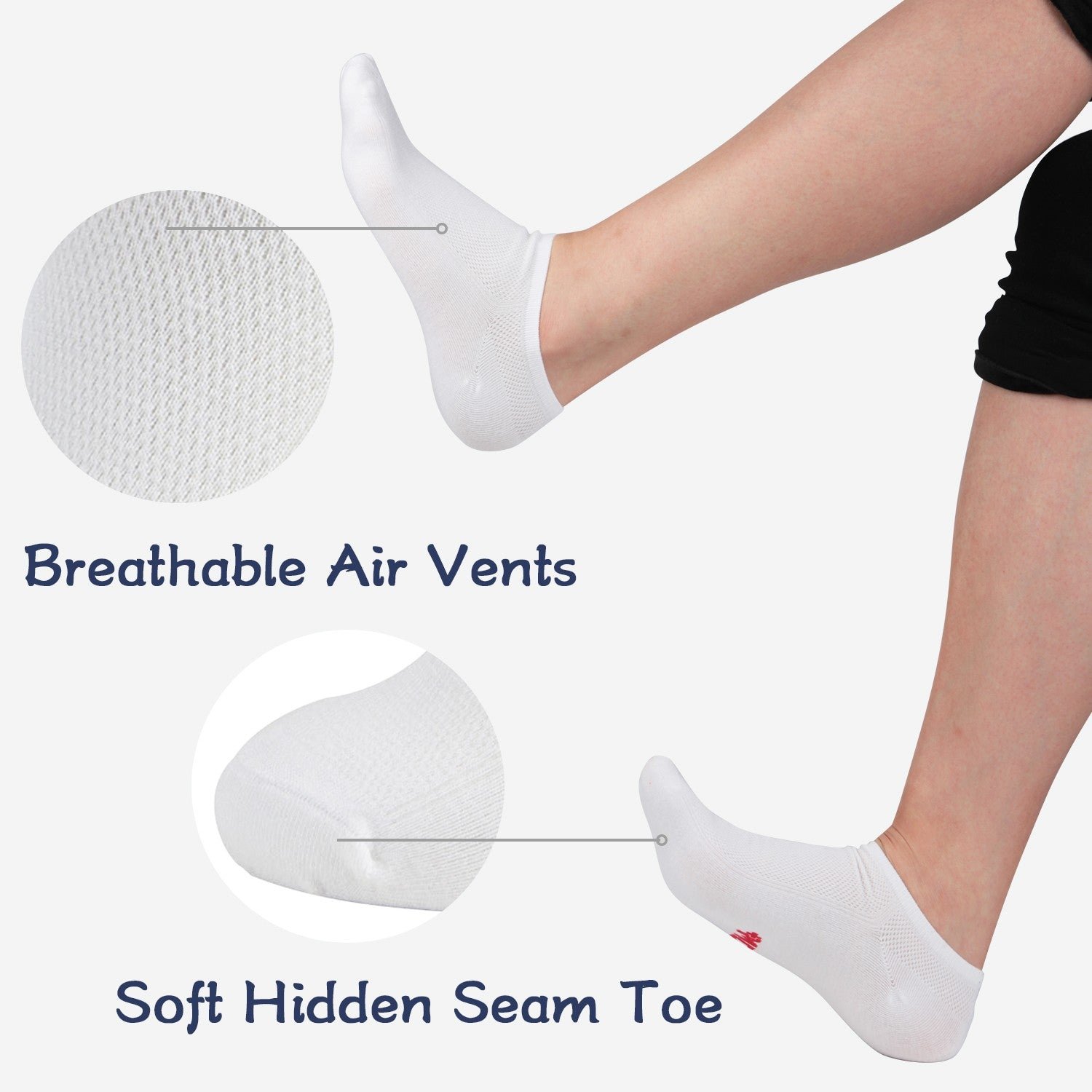 Bamboo Low-Cut Socks Moisture Wicking Odor Control - Image 19