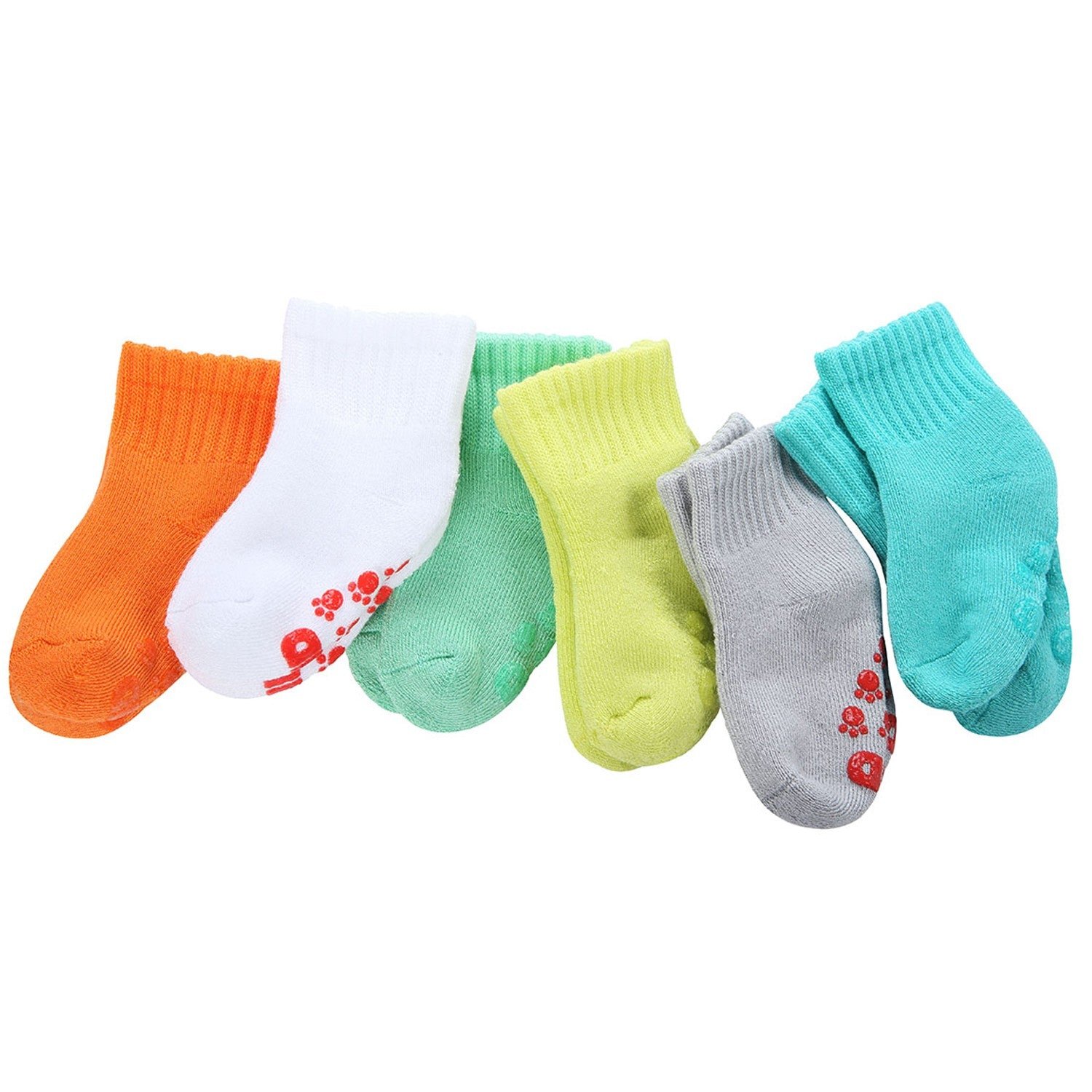 6 Pairs Baby Super Soft Bamboo Full Cushioned Newborn Toddler Socks - Image 11