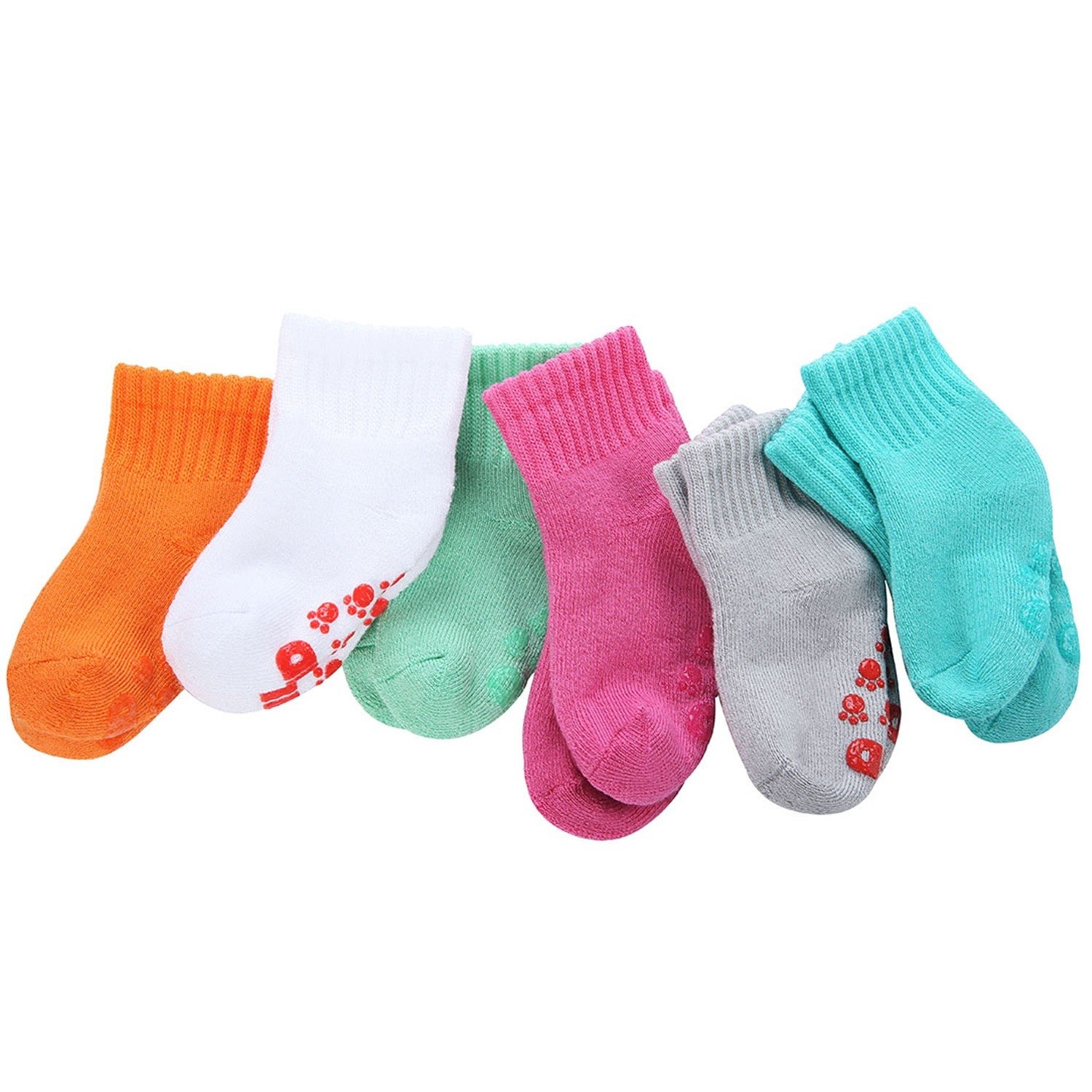 6 Pairs Baby Super Soft Bamboo Full Cushioned Newborn Toddler Socks - Image 10