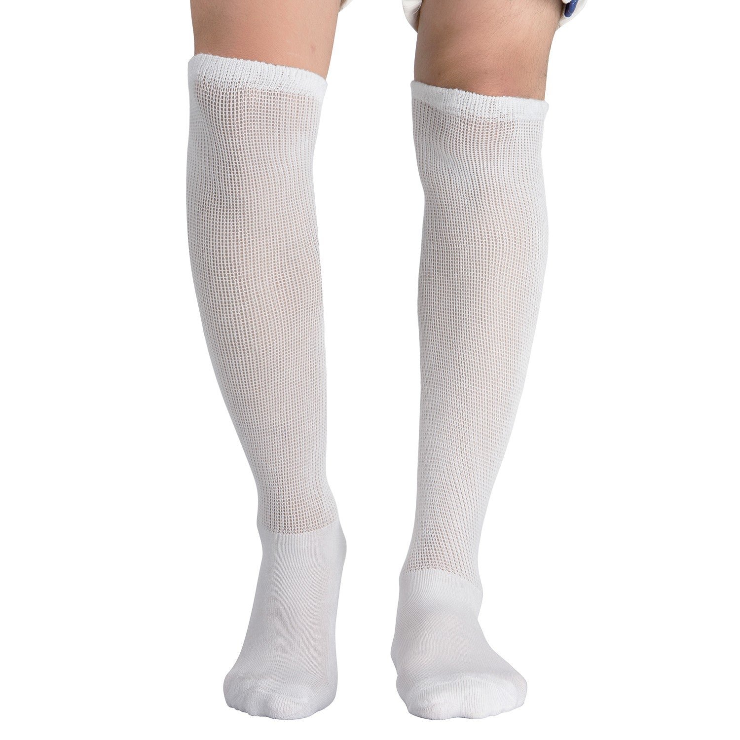 Extra Wide Non Binding Bamboo Over The Knee Socks With Cushioned Sole (2 Pairs) - Image 15