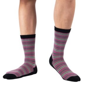 Design Bamboo Crew Striped Socks Cushioned