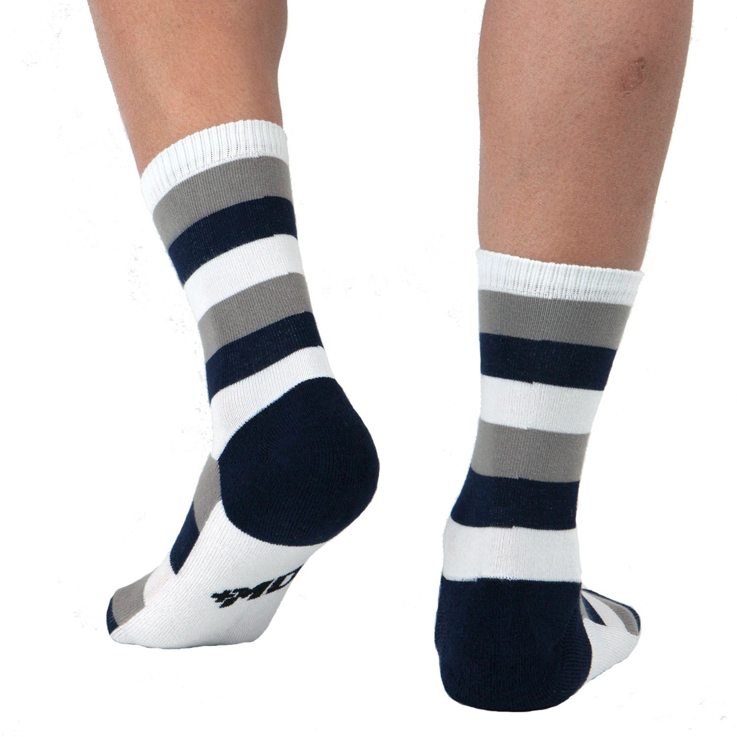 Design Bamboo Stripe Crew Dress Socks Cushioned Fashion - Image 3
