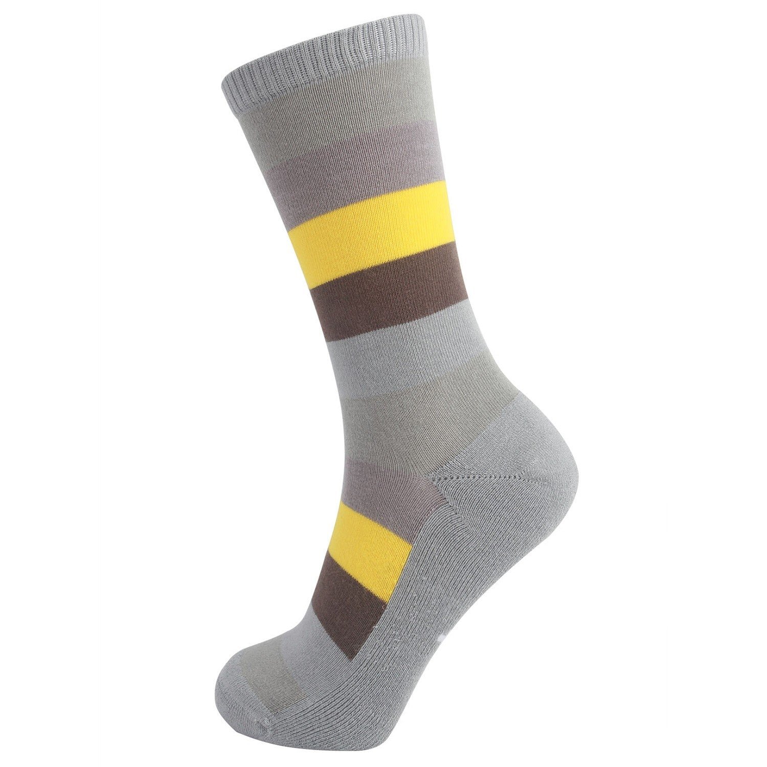 Design Bamboo Stripe Crew Dress Socks Cushioned Fashion - Image 4