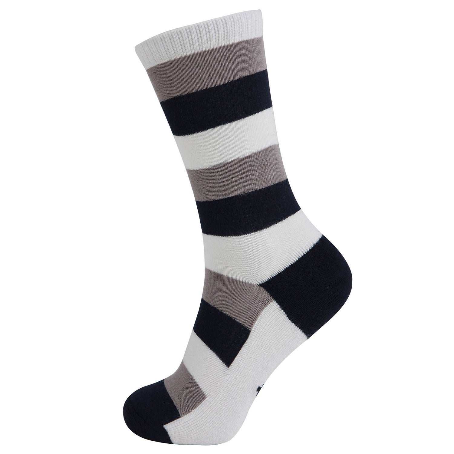 Design Bamboo Stripe Crew Dress Socks Cushioned Fashion - Image 5