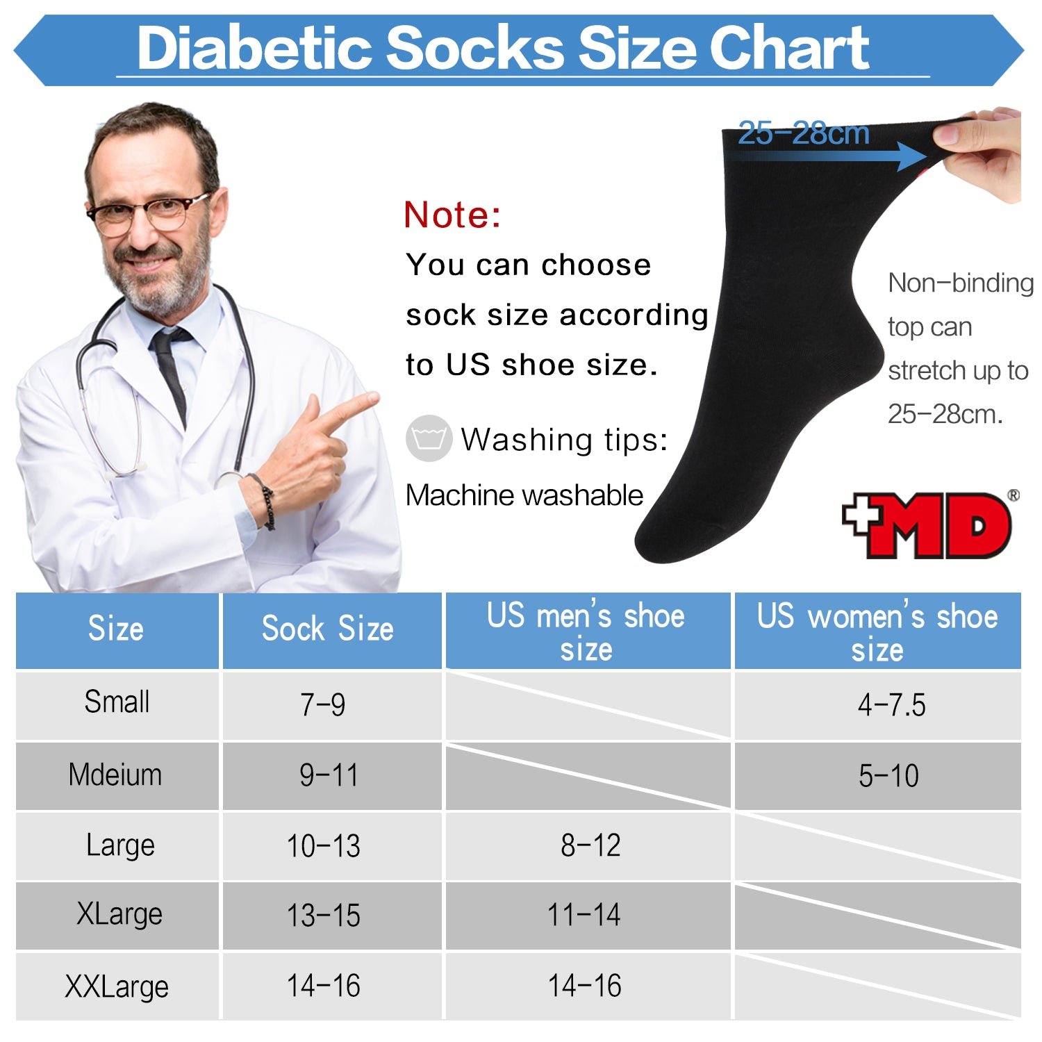 Cotton Non-Binding Ankle Socks for All Seasons Loose Fit Antibacterial (2 Pairs) - Image 9