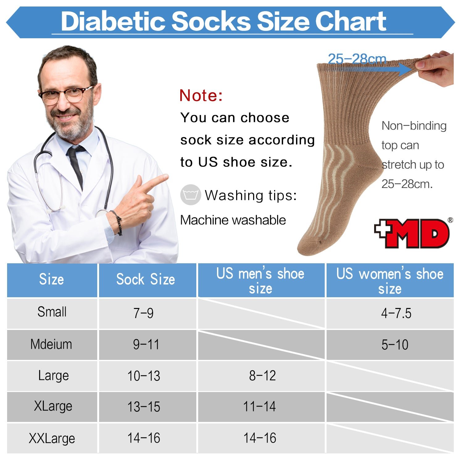 Cotton Non-Binding Crew Dress Socks with Cushion Sole (2 Pairs) - Image 24