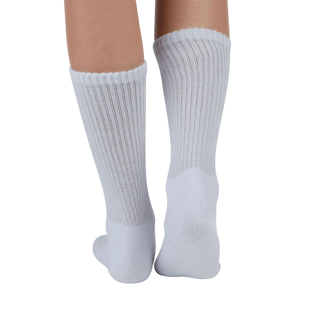 Cotton Non-Binding Crew Dress Socks with Cushion Sole (2 Pairs) - Image 40