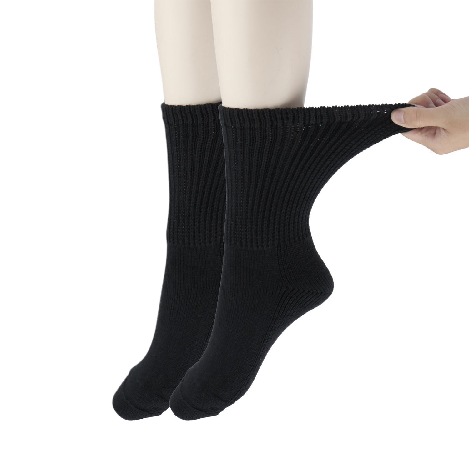 Cotton Non-Binding Warm Cushion Crew Socks Dress Socks - Image 15