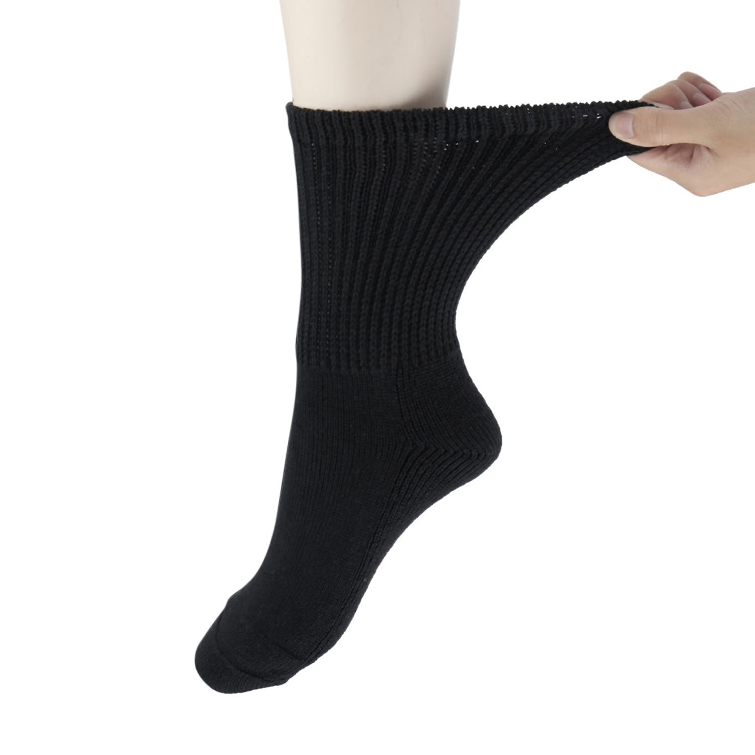 Cotton Non-Binding Warm Cushion Crew Socks Dress Socks - Image 9